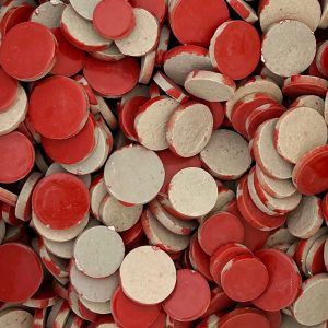 פסיפס קרמי עגול וצבעוני